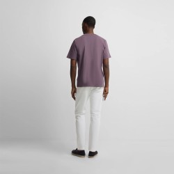 Silbon Camiseta Minilogo Morado Burdeos Hombre