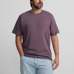 Silbon Camiseta Minilogo Morado Burdeos Hombre