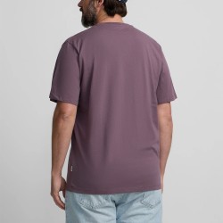 Silbon Camiseta Minilogo Morado Burdeos Hombre