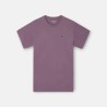 Silbon Camiseta Minilogo Morado Burdeos Hombre