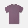 Silbon Camiseta Minilogo Morado Burdeos Hombre