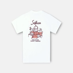 Silbon Camiseta Golfe De Saint-Tropez Blanco Hombre
