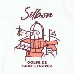 Silbon Camiseta Golfe De Saint-Tropez Blanco Hombre