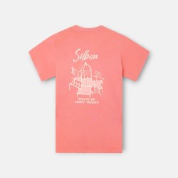 Silbon Camiseta Golfe De Saint-Tropez Rosa Coral Hombre