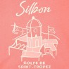 Silbon Camiseta Golfe De Saint-Tropez Rosa Coral Hombre