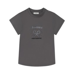 Silbon Camiseta Roll Out Have A Nice Day Gris Negro Mujer