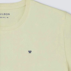 Silbon Camiseta Minilogo Verde Claro Hombre