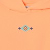 Silbon Sudadera Capucha Raqueta Etnica Naranja Mujer