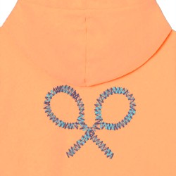 Silbon Sudadera Capucha Raqueta Etnica Naranja Mujer