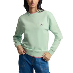 Silbon Sudadera Corazon Love Verde Mujer
