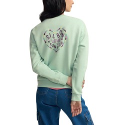 Silbon Sudadera Corazon Love Verde Mujer