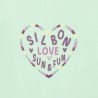 Silbon Sudadera Corazon Love Verde Mujer