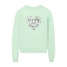 Silbon Sudadera Corazon Love Verde Mujer