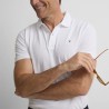 Silbon Polo Clasico Liso Blanco Hombre