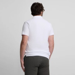 Silbon Polo Clasico Liso Blanco Hombre