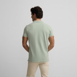 Silbon Polo Clasico Liso Azul Claro Hombre