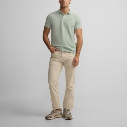 Silbon Polo Clasico Liso Azul Claro Hombre