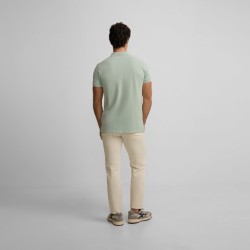 Silbon Polo Clasico Liso Azul Claro Hombre