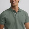 Silbon Polo Clasico Liso Gris Verdoso Hombre