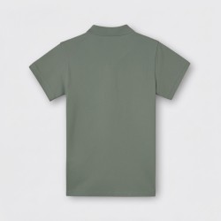 Silbon Polo Clasico Liso Gris Verdoso Hombre