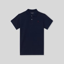 Silbon Polo Clasico Liso Azul Marino Hombre