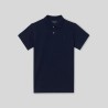 Silbon Polo Clasico Liso Azul Marino Hombre