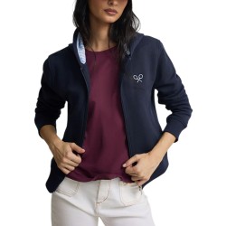 Silbon Sudadera Cremallera Raqueta Azul Marino Mujer