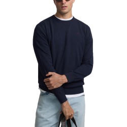 Silbon Jersey Liso Cuello Caja Azul Marino Hombre