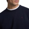 Silbon Jersey Liso Cuello Caja Azul Marino Hombre
