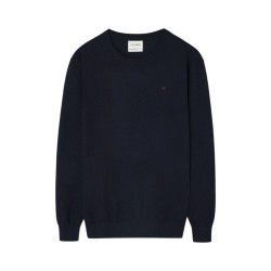 Silbon Jersey Liso Cuello Caja Azul Marino Hombre