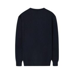 Silbon Jersey Liso Cuello Caja Azul Marino Hombre
