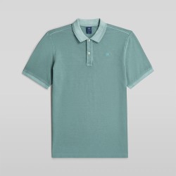 G-Star Polo Dunda Overdyed Slim Azul Medium Blue Hombre