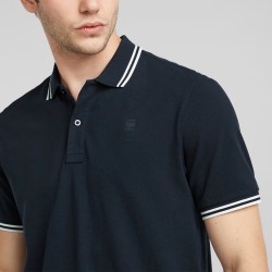 G-Star Polo Dunda Slim Stripe Azul Marino Salute Hombre