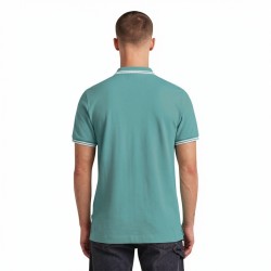 G-Star Polo Dunda Slim Stripe Azul Verdoso Hombre