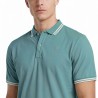 G-Star Polo Dunda Slim Stripe Azul Verdoso Hombre