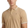 G-Star Polo Dunda Slim Stripe Beige Cream Hombre