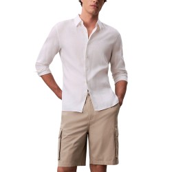 Calvin Klein Pantalón Corto Cargo Beige Vingage Khaki Hombre