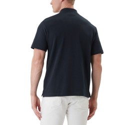 Calvin Klein Polo De Piqué De Algodón Azul Oscuro Dark Sapphire Hombre
