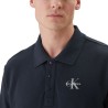 Calvin Klein Polo De Piqué De Algodón Azul Oscuro Dark Sapphire Hombre