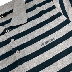 Astore Polo Kono Negro Gris Vigore Hombre
