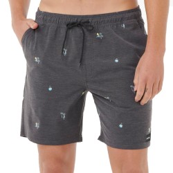 Rip Curl Bañador Volley Skelly Breach Gris Oscuro Black Hombre