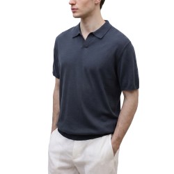 Ecoalf Polo Olmo Azul Oscuro Deep Navy Hombre