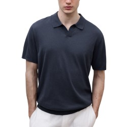 Ecoalf Polo Olmo Azul Oscuro Deep Navy Hombre