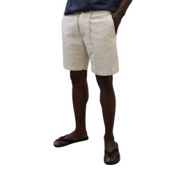Ecoalf Pantalón Corto Ethic Beige Washed Stone Hombre