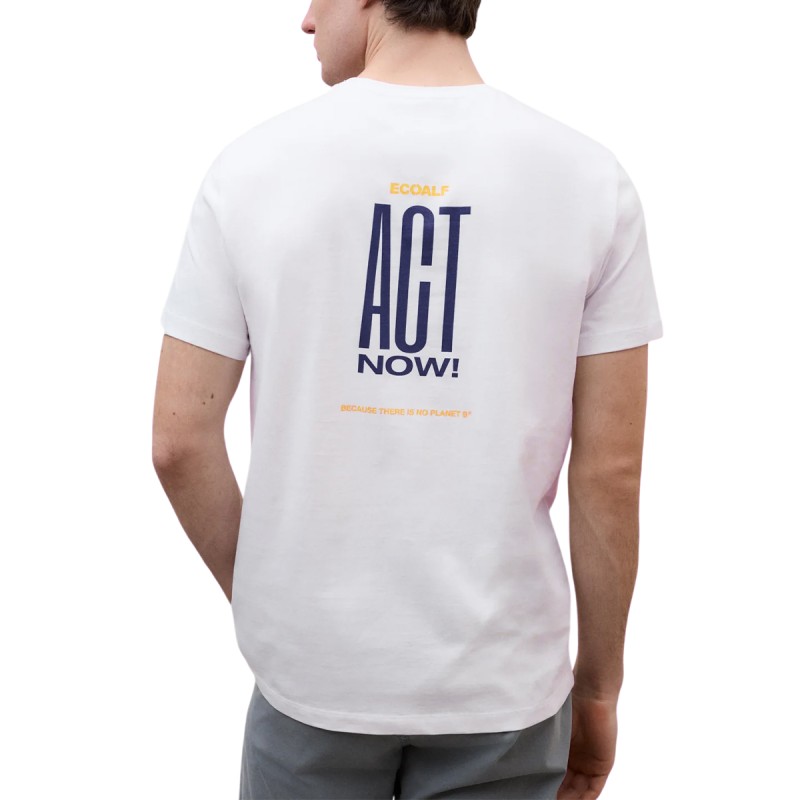 Ecoalf Camiseta Act Blanco White Hombre