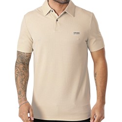 Guess Polo Ss New Tech Stretch Polo Beige Hombre
