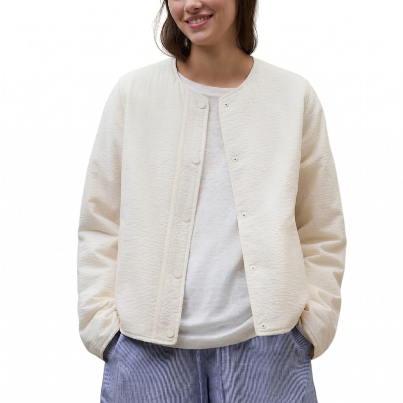 Ecoalf Chaqueta Reversible Gabi Beige Crudo Ecru Mujer