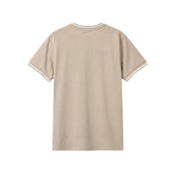 Antony Morato Camiseta Manga Corta Logotipo Bordado Beige Hombre