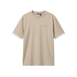 Antony Morato Camiseta Manga Corta Logotipo Bordado Beige Hombre