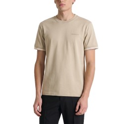 Antony Morato Camiseta Manga Corta Logotipo Bordado Beige Hombre